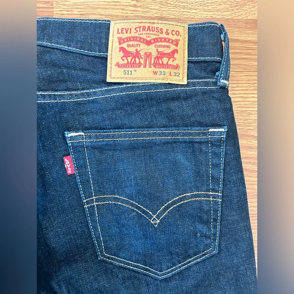 Men’s Levi’s 511 Slim Fit Blue Jeans 32x31 EUC - Picture 4 of 11